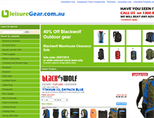 Tablet Screenshot of leisuregear.com.au